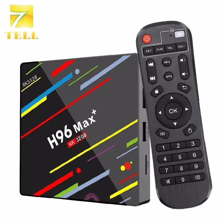 

H96 MAX Plus 2G 16G Smart TV Box Rockchip RK3328 Android 8.1 TV Box 4GB RAM 32GB/64GB Rom 4K H.265 USB3.0 Dual WIFI Set Top Box