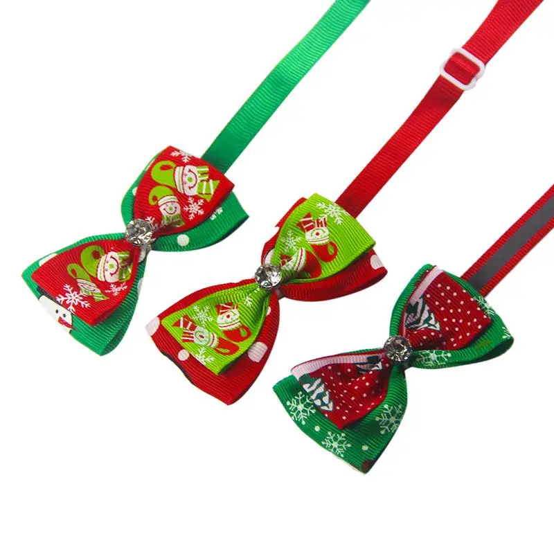 10Style Christmas Pet Supplies Pet Dog Cat New Year Xmas Bowties Neckties Santa Tree Pet Bow Tie Collar with Shining Rhinestone
10Style Christmas Pet Supplies Pet Dog Cat New Year Xmas Bowties Neckties Santa Tree Pet Bow Tie Collar with Shining Rhinestone