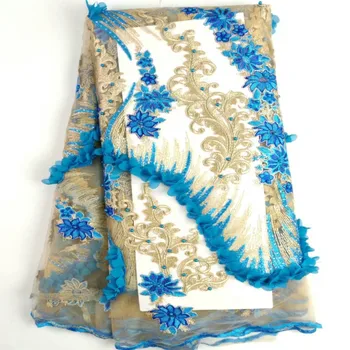 Appliqued blue fabric flowers with stones and blue color beads dress fabric TW44 Free shipping French Tulle Lace Fabric
Appliqued blue fabric flowers with stones and blue color beads dress fabric TW44 Free shipping French Tulle Lace Fabric