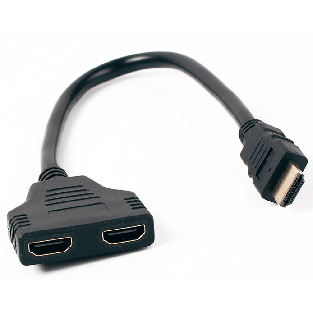 1 Male To Dual HDMI 2 Female Y Splitter HDMI Splitter Cable Adapter For HDMI HD LED LCD TV 1 In 2 Out HDMI 1.4 Converter Connect
1 Male To Dual HDMI 2 Female Y Splitter HDMI Splitter Cable Adapter For HDMI HD LED LCD TV 1 In 2 Out HDMI 1.4 Converter Connect