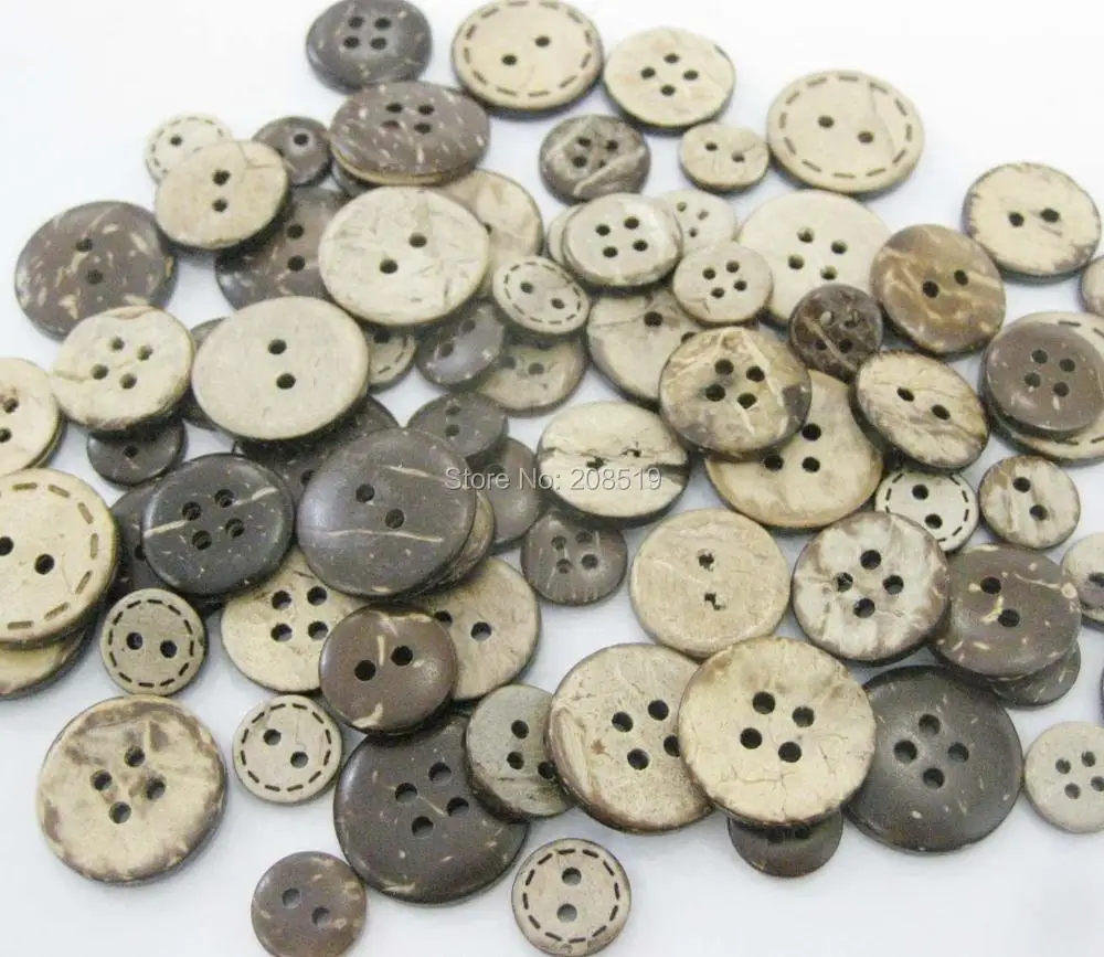 WBNAEE Nature coconut buttons for garment 150pcs multisizes round buttons sewing supply
WBNAEE Nature coconut buttons for garment 150pcs multisizes round buttons sewing supply