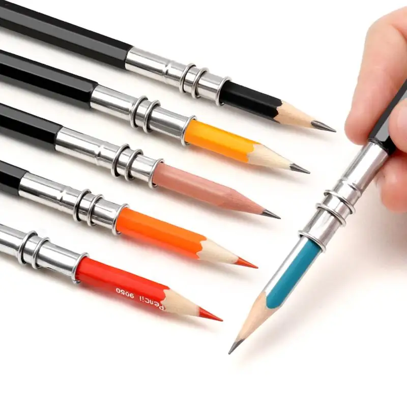 Adjustable By The Rin Dual Head Two Sizes Pencil Extender Holder Sketch School Office Supplies Art Write Tool Non-slip
Adjustable By The Rin Dual Head Two Sizes Pencil Extender Holder Sketch School Office Supplies Art Write Tool Non-slip