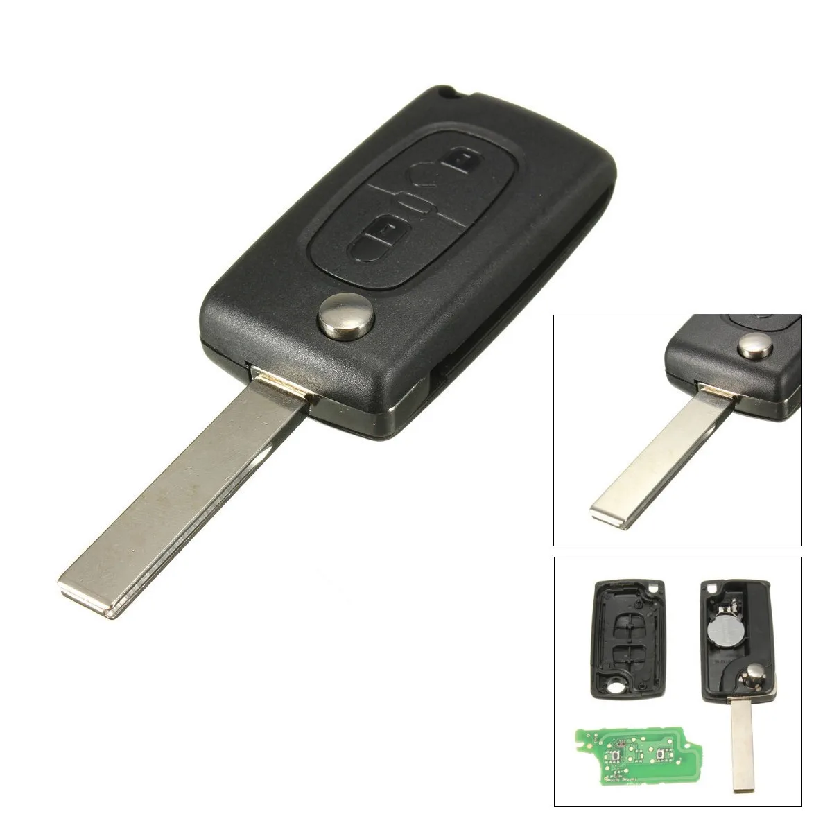 2 Buttons Remote Key 433MHz + Transponder Chip ID46 For PEUGEOT 207 307 308 0536 models 2005 to April 2011
2 Buttons Remote Key 433MHz + Transponder Chip ID46 For PEUGEOT 207 307 308 0536 models 2005 to April 2011