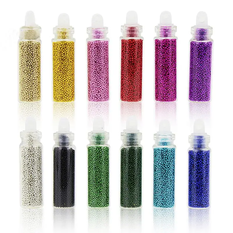 12 Bottle Mini Caviar Beads Crystal Tiny Rhinestones Glass Micro Bead For Nails DIY Colorful 3D Glitter Nail Art Decorations
12 Bottle Mini Caviar Beads Crystal Tiny Rhinestones Glass Micro Bead For Nails DIY Colorful 3D Glitter Nail Art Decorations