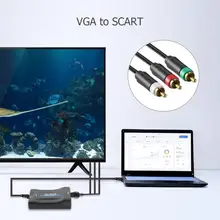 ALLOYSEED VGA to SCART Video Audio Converter Adapter With Remote Control USB DC Power Cable and VGA Cables
ALLOYSEED VGA to SCART Video Audio Converter Adapter With Remote Control USB DC Power Cable and VGA Cables