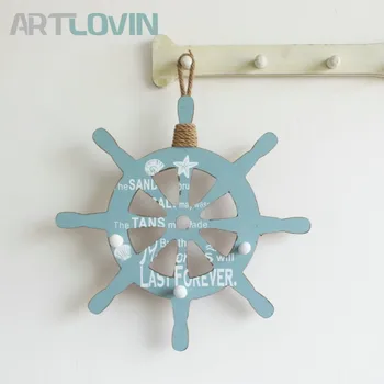 Kids Room Decor Wooden Rudder Decorative Crafts Boat Steering Wheel Blue Wall Decor Hanging Nautical Sea Decoration Accessories
Kids Room Decor Wooden Rudder Decorative Crafts Boat Steering Wheel Blue Wall Decor Hanging Nautical Sea Decoration Accessories