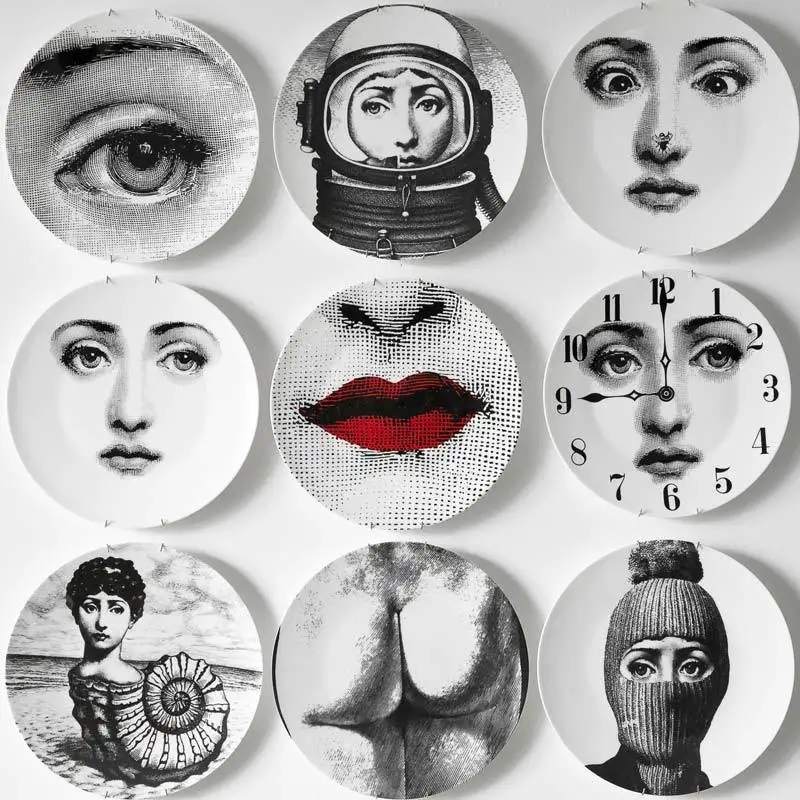 8/10-inch Utenos Fornasetti Plates Home Decoration Christmas Dinner Plate Decorative Wall Dishes China
8/10-inch Utenos Fornasetti Plates Home Decoration Christmas Dinner Plate Decorative Wall Dishes China