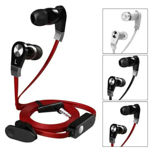 

EARPHONES WITH MIC EXTRA BASS FOR IPHONE IPOD SAMSUNG HTC MP3
