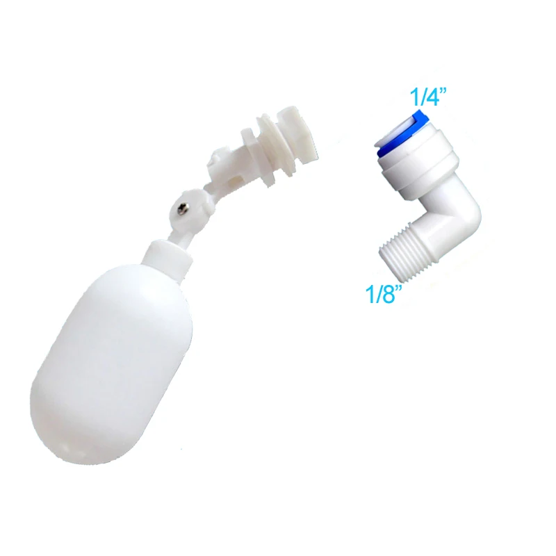 5PC High Quality Arrival Adjustable Plastic Float Valve for Aquarium RO DI Reverse Osmosis System Floating ball with joint elbow
5PC High Quality Arrival Adjustable Plastic Float Valve for Aquarium RO DI Reverse Osmosis System Floating ball with joint elbow