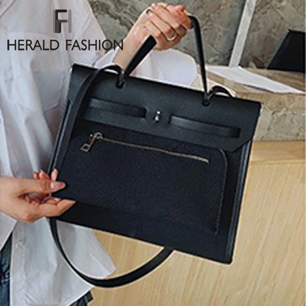 Herald Fashion Handbags For Women Brand Quality Leather Female Shoulder Bag Casual Flap Bags Ladies' Messenger Crossbody Bag Sac
Herald Fashion Handbags For Women Brand Quality Leather Female Shoulder Bag Casual Flap Bags Ladies' Messenger Crossbody Bag Sac