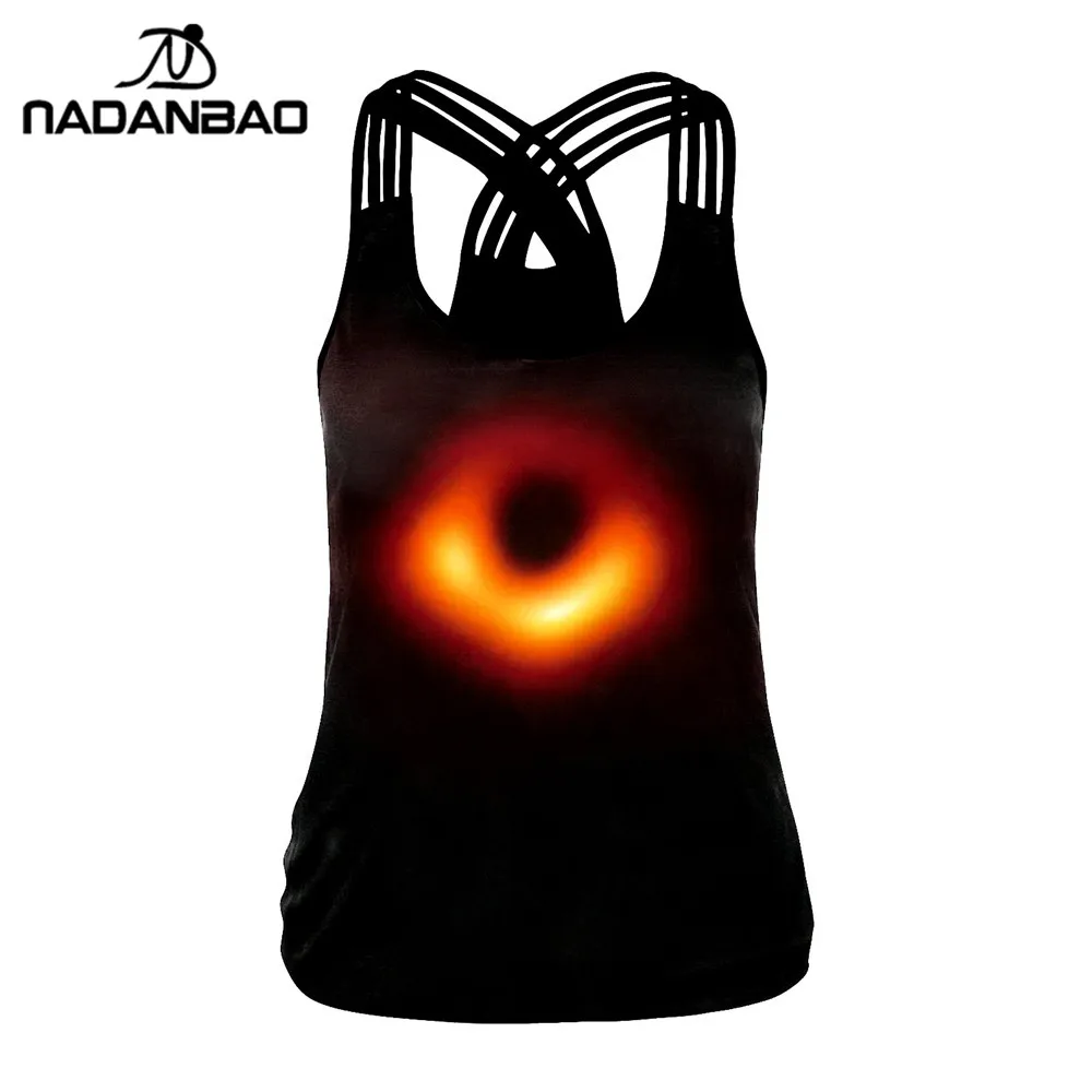 NADANBAO Black Hole Tank Top Women 3D Print Bottomless hole Tops Sporting Fitness Vest Workout Cropped For Female
NADANBAO Black Hole Tank Top Women 3D Print Bottomless hole Tops Sporting Fitness Vest Workout Cropped For Female