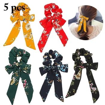 5pcs Floral Print Scrunchie Women Hair Scarf Elastic Bohemian Hairband Bow Hair Rubber Ropes Girls Hair Ties Accessories
5pcs Floral Print Scrunchie Women Hair Scarf Elastic Bohemian Hairband Bow Hair Rubber Ropes Girls Hair Ties Accessories