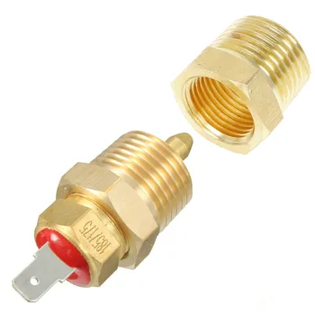 Aluminum Gold 175-185 Degree Electric Engine Cooling Fan Thermostat Temp Switch 3/8'' NPT
Aluminum Gold 175-185 Degree Electric Engine Cooling Fan Thermostat Temp Switch 3/8'' NPT