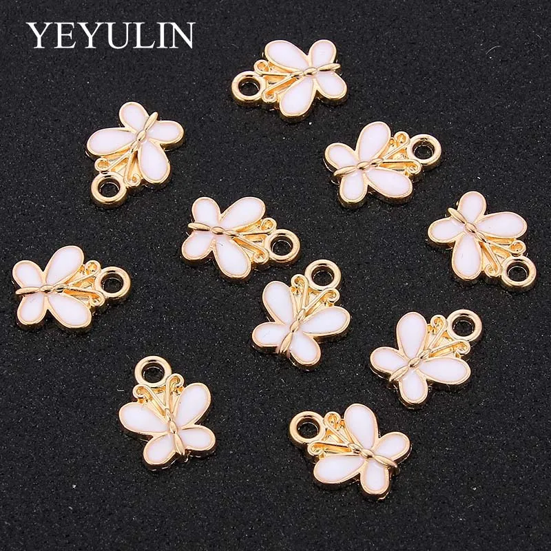 10pcs White Drop Oil New Alloy Butterfly Charms Pendant DIY Earrings Bracelet Accessories Jewelry Enamel Charm Wholesale
10pcs White Drop Oil New Alloy Butterfly Charms Pendant DIY Earrings Bracelet Accessories Jewelry Enamel Charm Wholesale