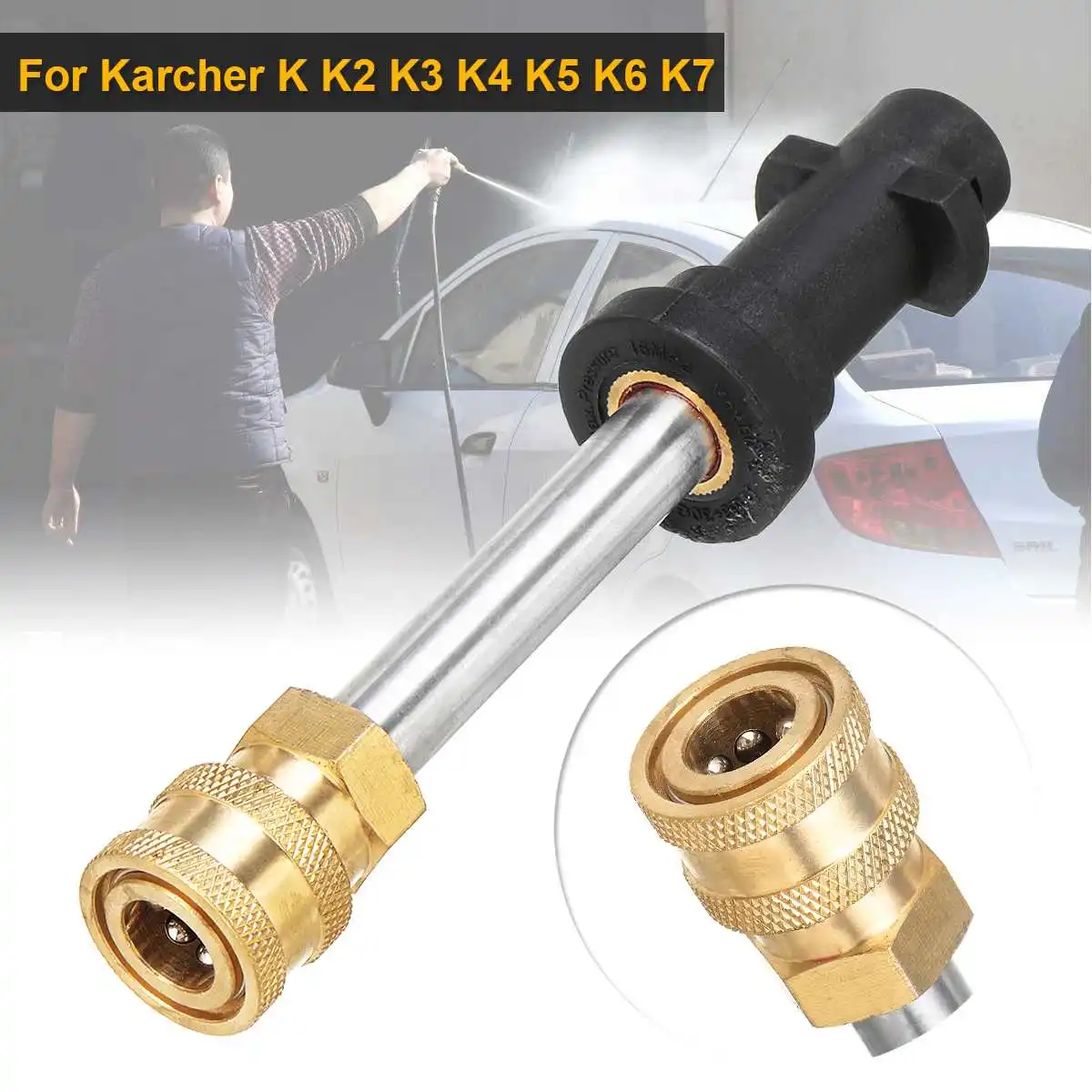 New Female Conversion Fitting Pressure Washer Jet Wash Quick Release Car Washer Accessories for Karcher K K2 K3 K4 K5 K6 K7
New Female Conversion Fitting Pressure Washer Jet Wash Quick Release Car Washer Accessories for Karcher K K2 K3 K4 K5 K6 K7
