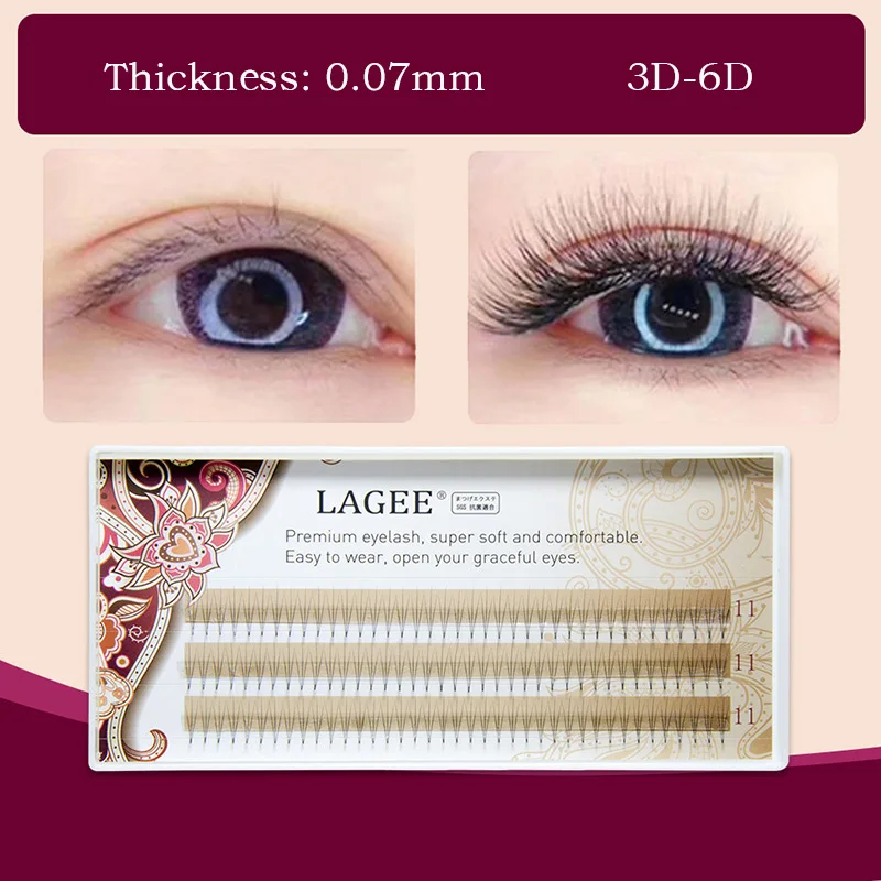 LAGEE C Curl Thickness 0.07mm soft and natural bunch Eyelash Extensions faux Mink 3D-6D PreVolume Lash Premade fans
LAGEE C Curl Thickness 0.07mm soft and natural bunch Eyelash Extensions faux Mink 3D-6D PreVolume Lash Premade fans