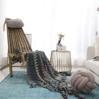 New Knitted Blanket Bohemian Soft Blanket Decorative Blanket Handmade National Wind Warm Home Blanket Tassel On The Sofa
New Knitted Blanket Bohemian Soft Blanket Decorative Blanket Handmade National Wind Warm Home Blanket Tassel On The Sofa