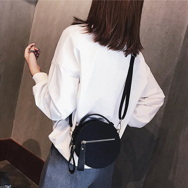 Fashion Circular Scrub PU Leather Handbag Female Retro Small Round Shoulder Bag Women Circle Messenger Bag
Fashion Circular Scrub PU Leather Handbag Female Retro Small Round Shoulder Bag Women Circle Messenger Bag