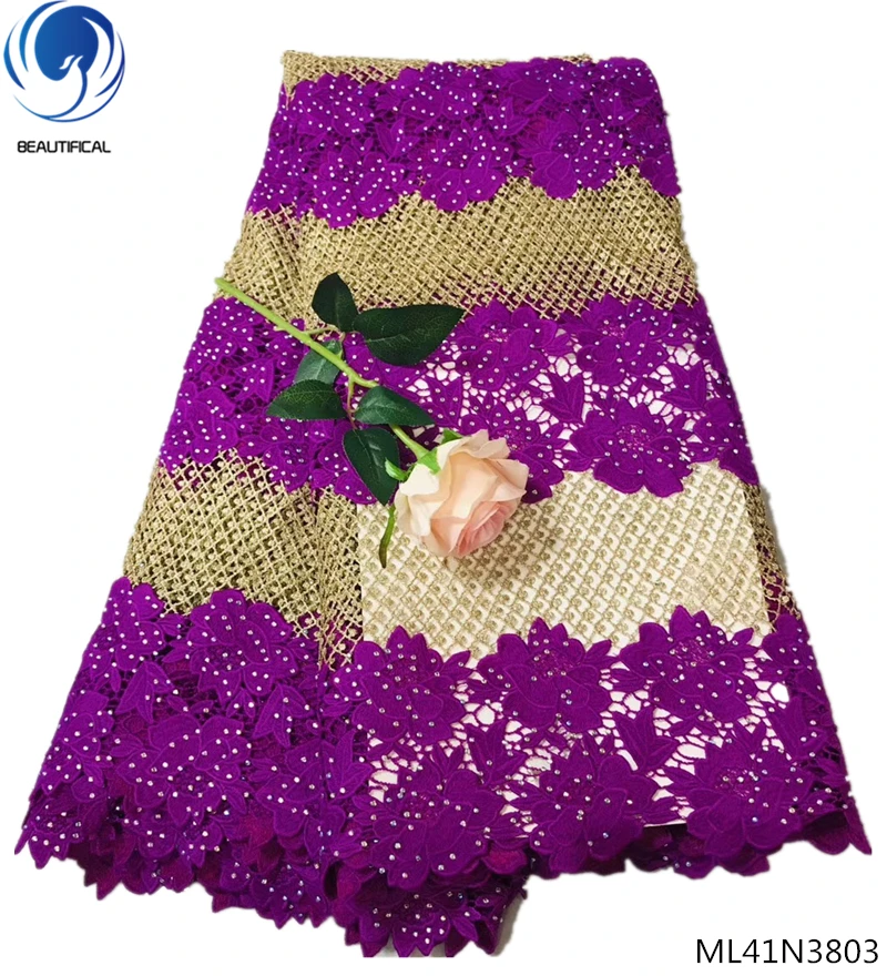Beautifical African french tulle lace fabrics with guipure laces dress 2019 high quality african fabrics lace 5yards/lot ML41N38
Beautifical African french tulle lace fabrics with guipure laces dress 2019 high quality african fabrics lace 5yards/lot ML41N38