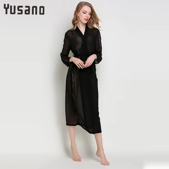 Bathrobe for Women Clear Coat Sexy Gown Bathrobe Long SleeveTransparent Lingerie Conjunto E Roupao Sexy Silk Robe Night Shirts
Bathrobe for Women Clear Coat Sexy Gown Bathrobe Long SleeveTransparent Lingerie Conjunto E Roupao Sexy Silk Robe Night Shirts