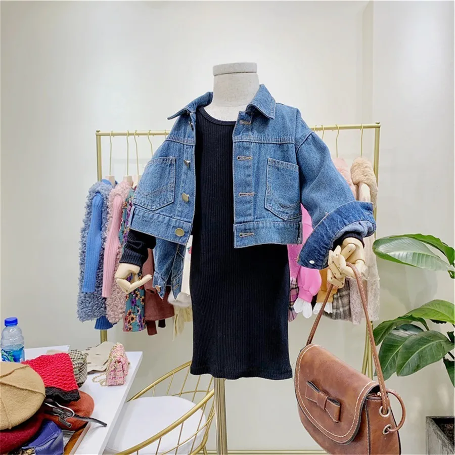 Girl Baby Clothing Sets Fashion Denim Jacket Long Sleeve Dress 2pcs 2 3 4 5 6 Years Korean Kids Clothes Toddler Suit For Girls
Girl Baby Clothing Sets Fashion Denim Jacket Long Sleeve Dress 2pcs 2 3 4 5 6 Years Korean Kids Clothes Toddler Suit For Girls