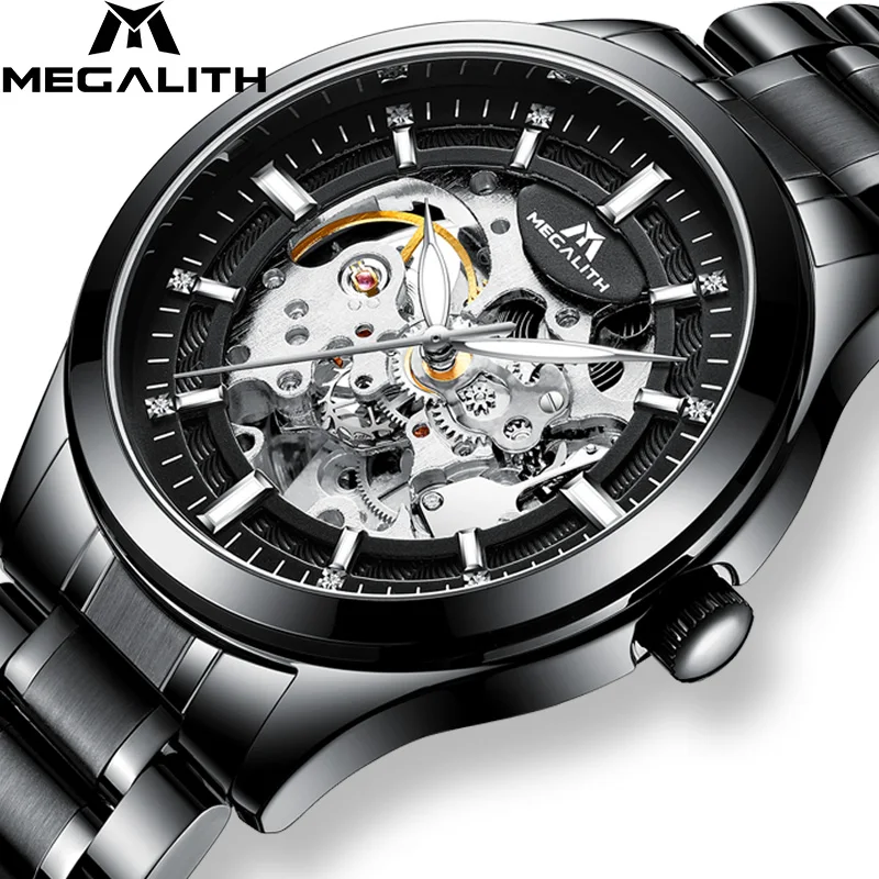 MEGALITH Fashion Mens Watches Top Brand Luxury Stainless Steel Mechanical Automatic Watches Business Waterproof Watches For Man
MEGALITH Fashion Mens Watches Top Brand Luxury Stainless Steel Mechanical Automatic Watches Business Waterproof Watches For Man