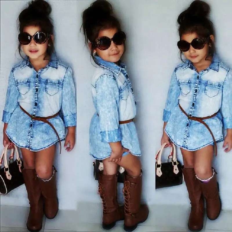 2019 Newest Style Toddler Kid Girl Long Sleeve Loose Button Tops Shirt Spring Summer Autumn Clothes With Belt Size 1-6Years
2019 Newest Style Toddler Kid Girl Long Sleeve Loose Button Tops Shirt Spring Summer Autumn Clothes With Belt Size 1-6Years
