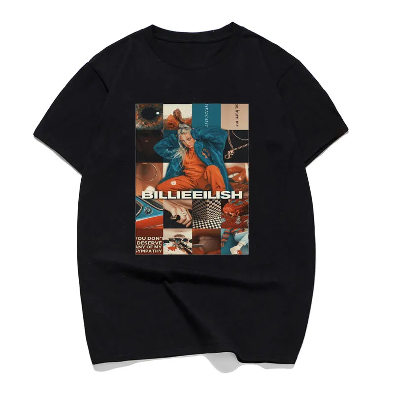 Billie Eilish Singer Ropa Hombre Casual T Shirt Mens T-shirts Pop Cotton 100% Short Sleeve Crewneck Summer 2019 Tee Shirt Homme
Billie Eilish Singer Ropa Hombre Casual T Shirt Mens T-shirts Pop Cotton 100% Short Sleeve Crewneck Summer 2019 Tee Shirt Homme