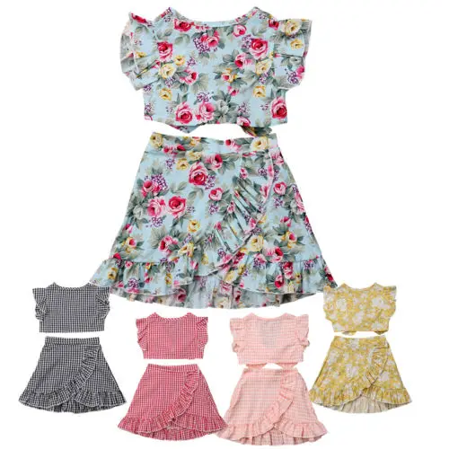 2018 Cute Baby Kids Girl Summer Sleeveless Tops Short+ Skirts 2PCS Outfits Set Clothes 5 Colour
2018 Cute Baby Kids Girl Summer Sleeveless Tops Short+ Skirts 2PCS Outfits Set Clothes 5 Colour