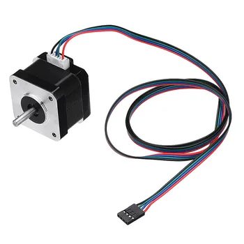 42BYGH34-1304B 1.8 Degree 42 Stepper Motor Dual Shaft Nema17 Stepper Motor for 3D Printer CNC Tools
42BYGH34-1304B 1.8 Degree 42 Stepper Motor Dual Shaft Nema17 Stepper Motor for 3D Printer CNC Tools