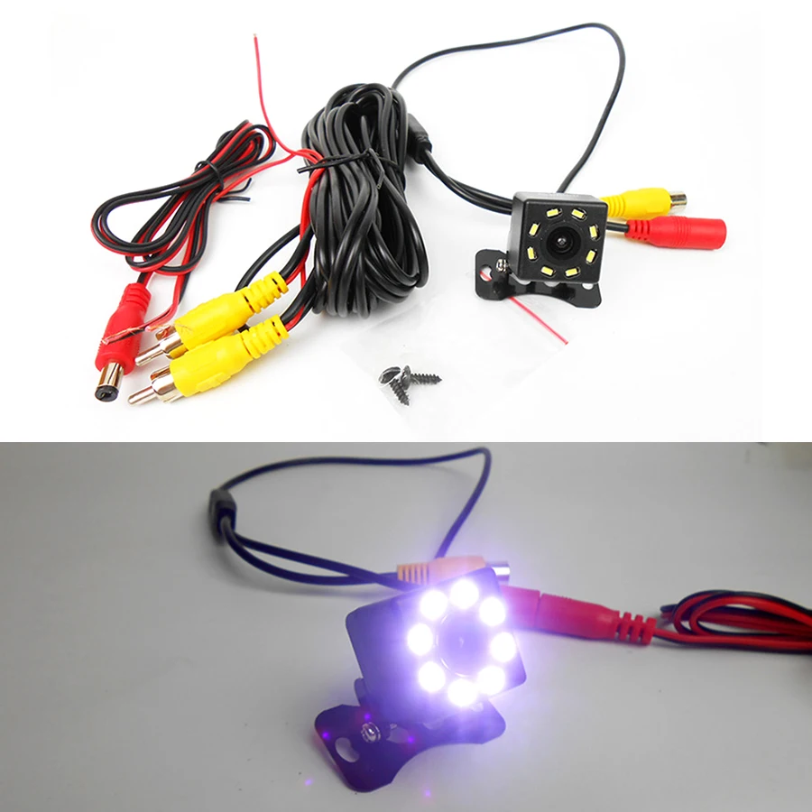 Car Rear View Camera Backup Parking Camera 8 LED Night Vision Waterproof 170 Wide Angle Color Image reversing 12V
Car Rear View Camera Backup Parking Camera 8 LED Night Vision Waterproof 170 Wide Angle Color Image reversing 12V