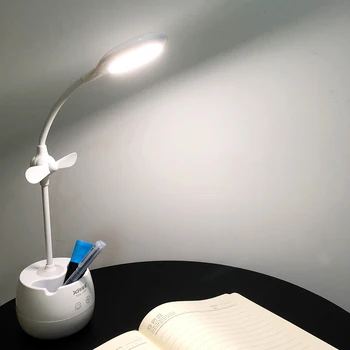Touch Switch 3 Modes Led Desk Lamp With Mini Fan Brush Pot Base Eye Protection Reading Dimmer Rechargeable Usb Led Table Lamps
Touch Switch 3 Modes Led Desk Lamp With Mini Fan Brush Pot Base Eye Protection Reading Dimmer Rechargeable Usb Led Table Lamps