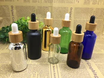 2pcs 5/10/15/20/30/50/100ml gold/silver/black/brown/blue/green/clear Bamboo cover glass dropper bottle Essential Oil Bottles
2pcs 5/10/15/20/30/50/100ml gold/silver/black/brown/blue/green/clear Bamboo cover glass dropper bottle Essential Oil Bottles