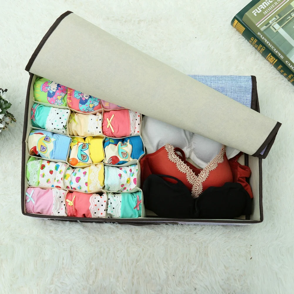 Fashionable New Foldable Cotton Closet Organizer Storage Box Bar Ties Scarfs Socks Container For Underwear Scarf Socks Organiser
Fashionable New Foldable Cotton Closet Organizer Storage Box Bar Ties Scarfs Socks Container For Underwear Scarf Socks Organiser