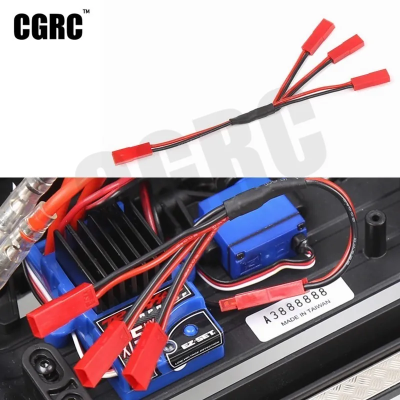 RC модель 3 в 1 кабель ESC источник питания внешняя проводка JST для 1/10 Гусеничный