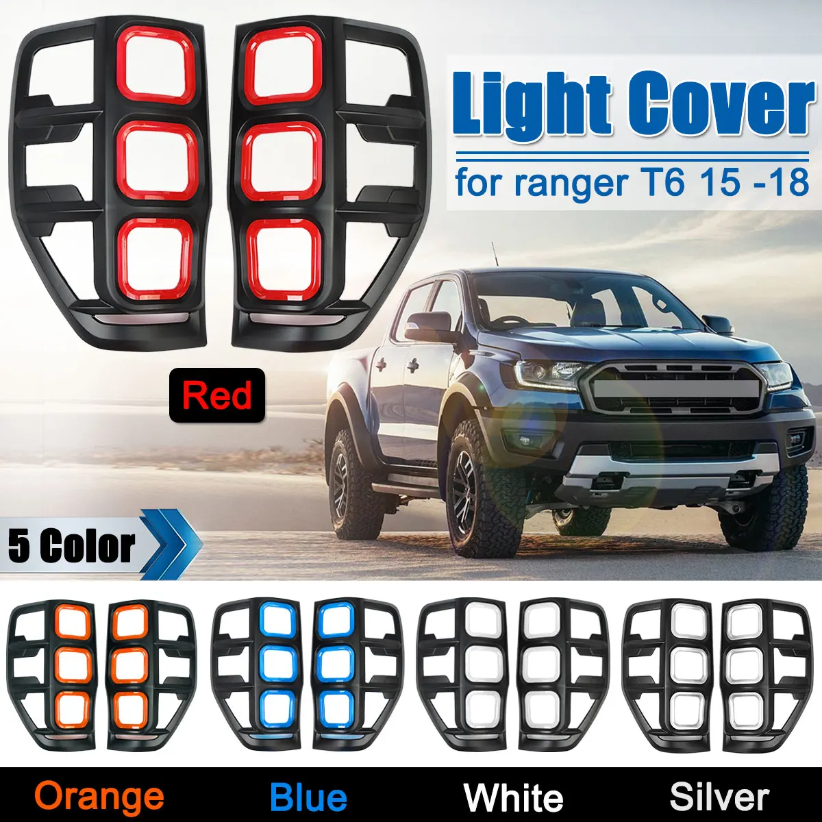 1Pair ABS Rear Light Covers Lampshade Without Light For Ford Ranger T6 2012-2018 Rear Tail Light Lamp Cover Accessories
1Pair ABS Rear Light Covers Lampshade Without Light For Ford Ranger T6 2012-2018 Rear Tail Light Lamp Cover Accessories