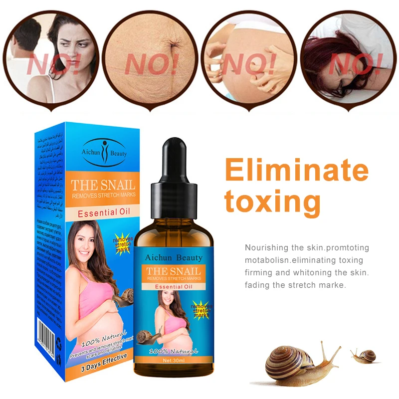 30ml Pregnancy Stretch Mark Removal Essential Oil Natural Snail Extract Repairing Oil Get Rid of Stretch Mark for Women TSLM1
30ml Pregnancy Stretch Mark Removal Essential Oil Natural Snail Extract Repairing Oil Get Rid of Stretch Mark for Women TSLM1