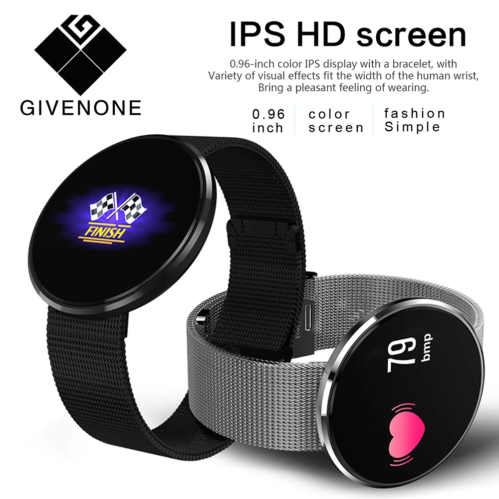 

GIVENONE CF006H Smart Bracelet LCD Color Screen IP67 Waterproof Calorie Sport Pedometer Heart Rate Monitor Hand Skin Band