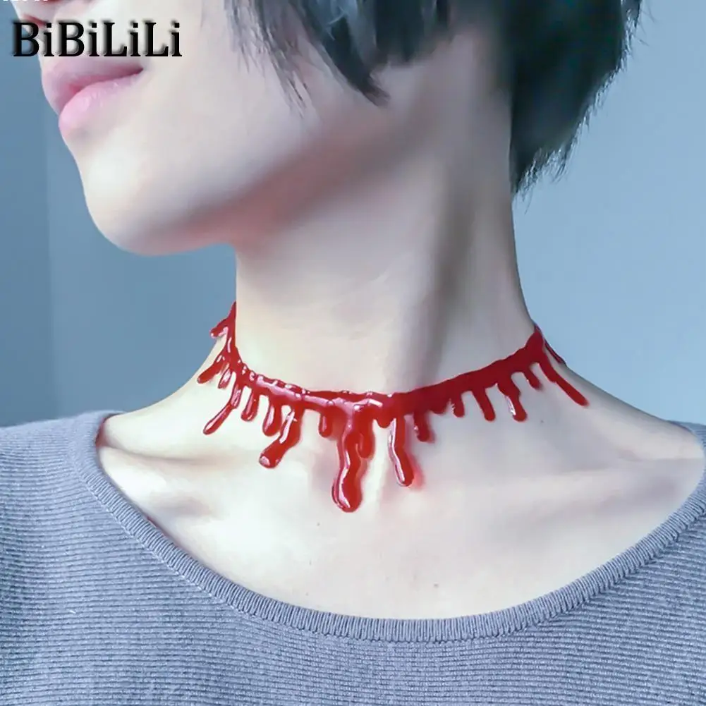 Hot Halloween Decoration Horror Blood Drip Necklace Fake Blood Vampire Fancy Joker Choker Costume Necklaces Party Accessories
Hot Halloween Decoration Horror Blood Drip Necklace Fake Blood Vampire Fancy Joker Choker Costume Necklaces Party Accessories
