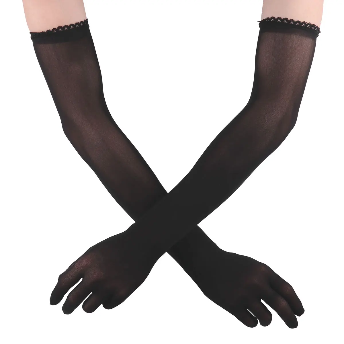 1 Pair Women Gloves Mittens for Sun Protection Girls Mesh See Through Sheer Lace Hem Full Finger Stretchy Long Gloves
1 Pair Women Gloves Mittens for Sun Protection Girls Mesh See Through Sheer Lace Hem Full Finger Stretchy Long Gloves