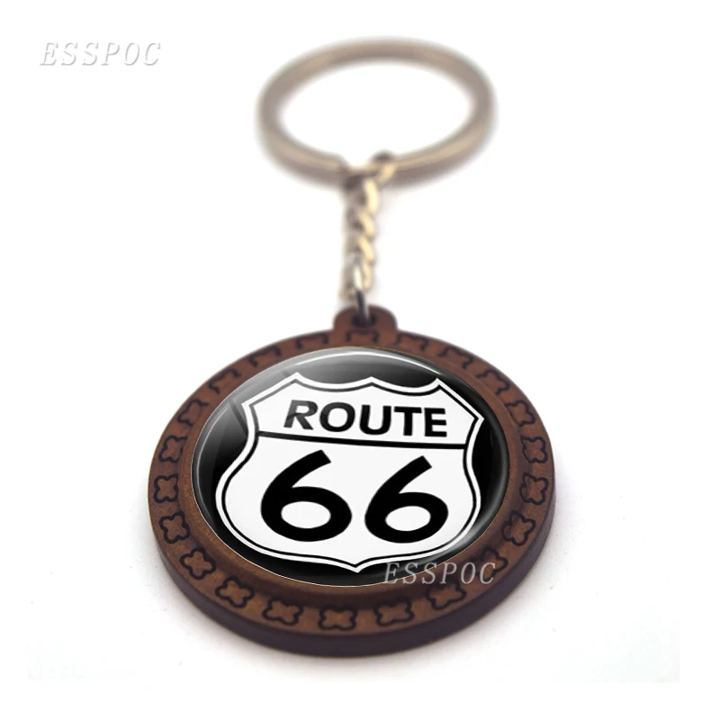Route 66 Highway Road Black Sign Brown Wooden Keychain Glass Cabochon Jewelry Travel Pendant Men Women Key Ring Traveler Gift
Route 66 Highway Road Black Sign Brown Wooden Keychain Glass Cabochon Jewelry Travel Pendant Men Women Key Ring Traveler Gift