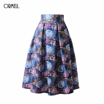 ORMELL High Waist Floral Print Skirts 2019 Women Pleated Skirt Elegant Female Vintage Midi Skirt Saias Zipper Jupe Femme
ORMELL High Waist Floral Print Skirts 2019 Women Pleated Skirt Elegant Female Vintage Midi Skirt Saias Zipper Jupe Femme