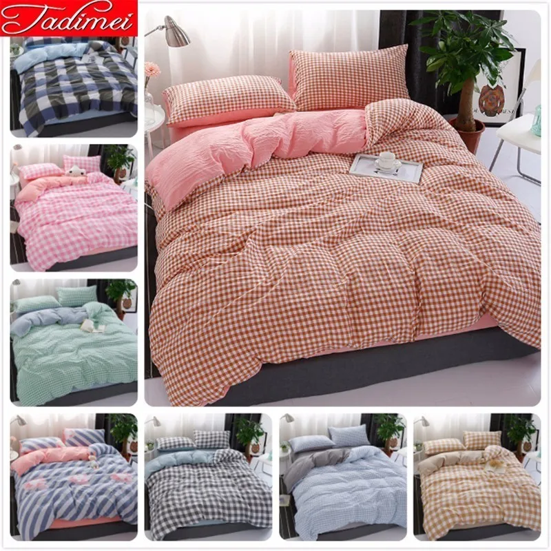 Pink Plaid Duvet Cover Bedding Set Adult Kids Girl Couple Bed Linen Single Twin Full Queen King Size Bedspreads 150x200 180x220
Pink Plaid Duvet Cover Bedding Set Adult Kids Girl Couple Bed Linen Single Twin Full Queen King Size Bedspreads 150x200 180x220