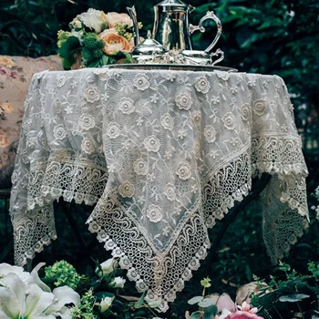 Embroidery Tablecloth Elegant Lace Table Cover Dining Room Restaurant Cafe Bistro Wedding Holiday Event Catering Tablescape P28
Embroidery Tablecloth Elegant Lace Table Cover Dining Room Restaurant Cafe Bistro Wedding Holiday Event Catering Tablescape P28