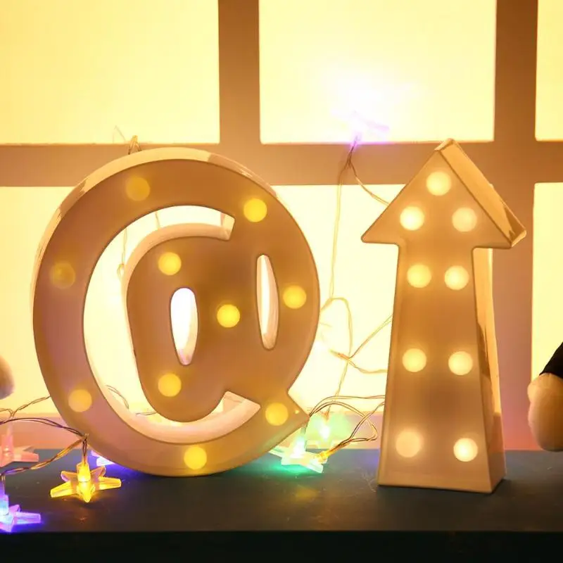 Creative 3D Big Symbol Sign LED Night Light Push Button Wall Hanging Night Light Wedding Decoration Gifts with letter light
Creative 3D Big Symbol Sign LED Night Light Push Button Wall Hanging Night Light Wedding Decoration Gifts with letter light