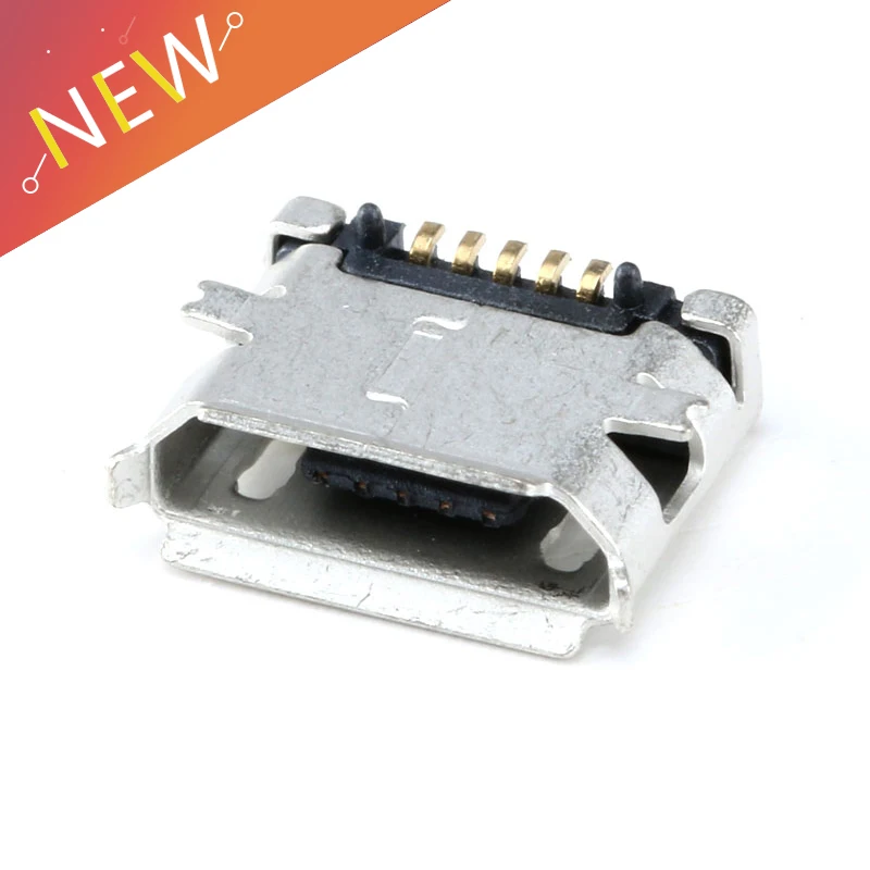 20 шт. Micro USB 5pin Jack гнездовой разъем бычий рожковый для зарядки мобильный