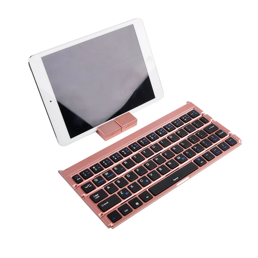 Universal Magnetic Induction Portable Folding Keyboard Dual Channel Tri-fold Keyboard for IOS Android Windows 
Universal Magnetic Induction Portable Folding Keyboard Dual Channel Tri-fold Keyboard for IOS Android Windows