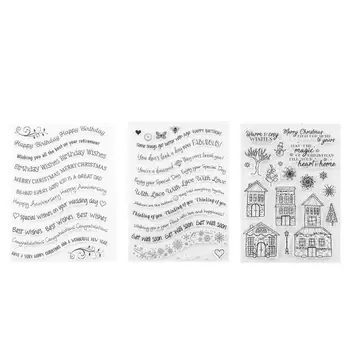 Silicone Transparent Seals Clear Stamps for DIY Scrapbooking Photo Album Card Making Decorative Paper Card Crafts Handmade Gift
Silicone Transparent Seals Clear Stamps for DIY Scrapbooking Photo Album Card Making Decorative Paper Card Crafts Handmade Gift