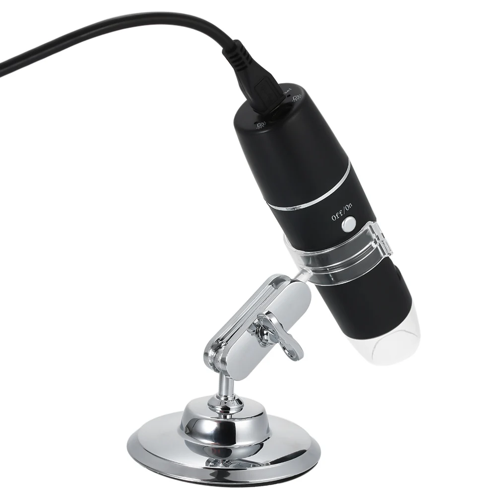 USB Digital Microscope 1000X Magnification with Stand Magnifier with 8-LED Light Magnifier for iOS/Android
USB Digital Microscope 1000X Magnification with Stand Magnifier with 8-LED Light Magnifier for iOS/Android