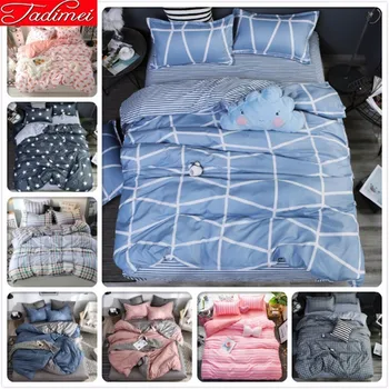 Blue Gray AB Double Side Duvet Cover Bedding Set Adult Kids Soft Cotton Bed Linen Single Full Twin Queen King Size Bedspreads 2m
Blue Gray AB Double Side Duvet Cover Bedding Set Adult Kids Soft Cotton Bed Linen Single Full Twin Queen King Size Bedspreads 2m